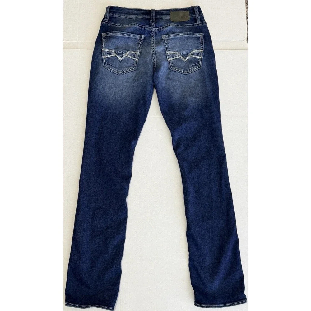 BKE Jeans Mens 29x33 Blue Jake Straight Leg Denim Regular Fit Stretch Med. Wash - Picture 15 of 15